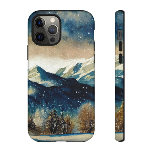 Snowy Colorado Rocky Mountains - Impact Resistant Phone Case iPhone 12 Pro Matte